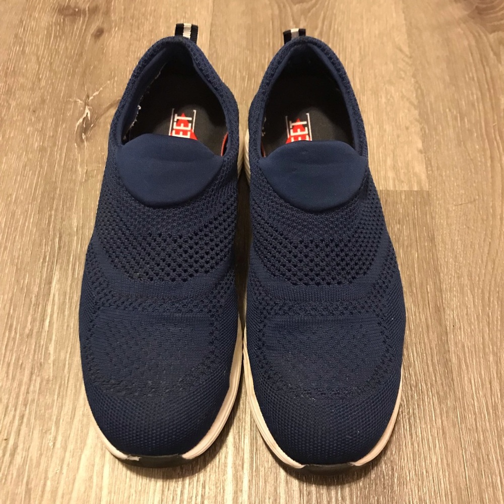 Navy Blue Mesh Steel Toe Shoes